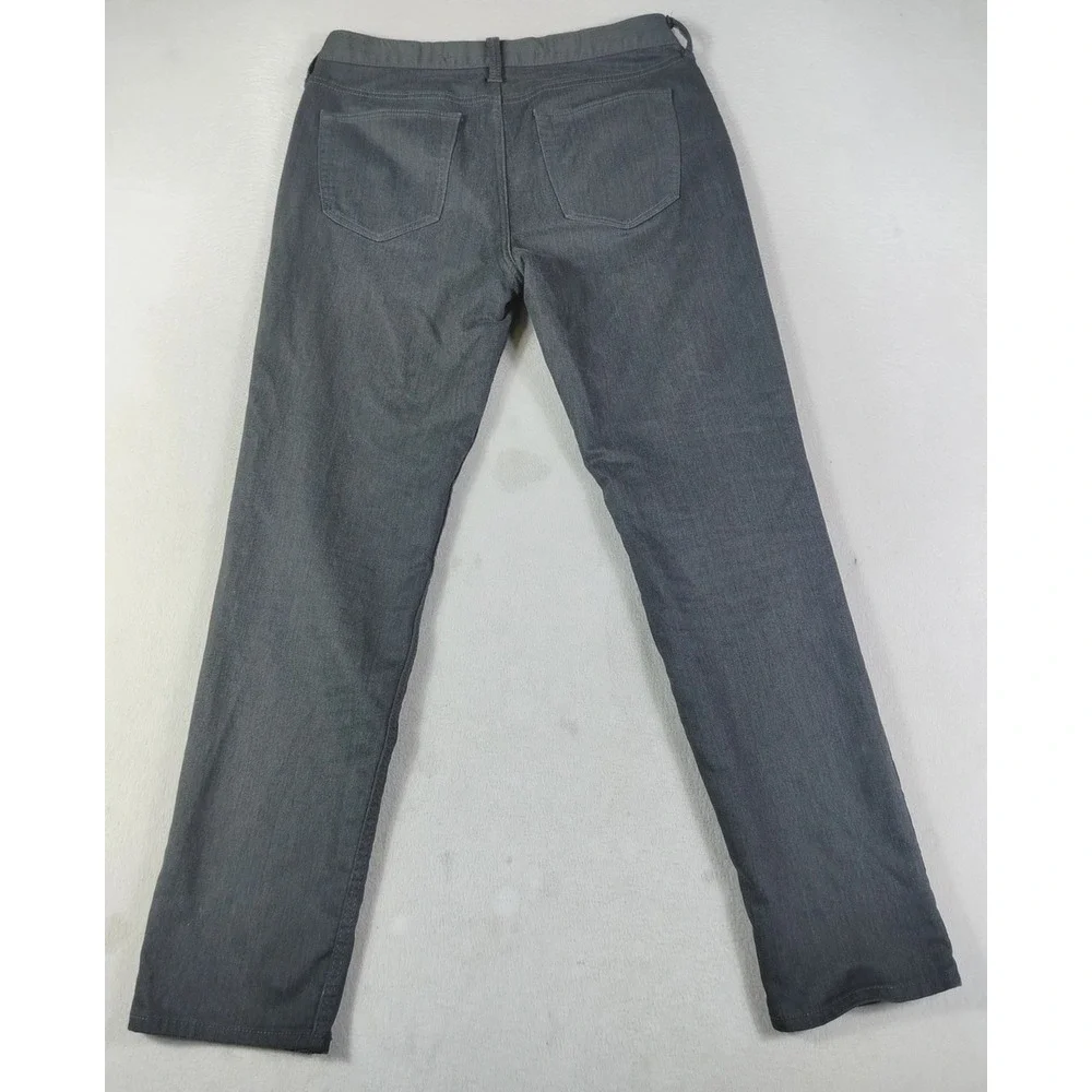 Banana Republic Travel Jean Mens 33 Gray Slim Straight Stretch Minimalist